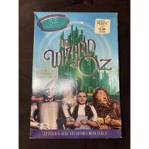 Vintage Wizard of Oz 32 Valentines Sealed NIB 2000 Unopened